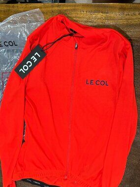 LE COL Red Long Sleeve Ride Cycling Jersey Women's  2058  NEW Bike Shirt sz  S